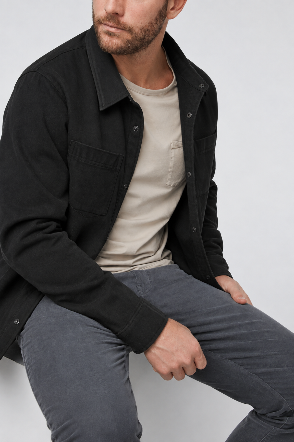 Clarity Shirt Jacket - Black