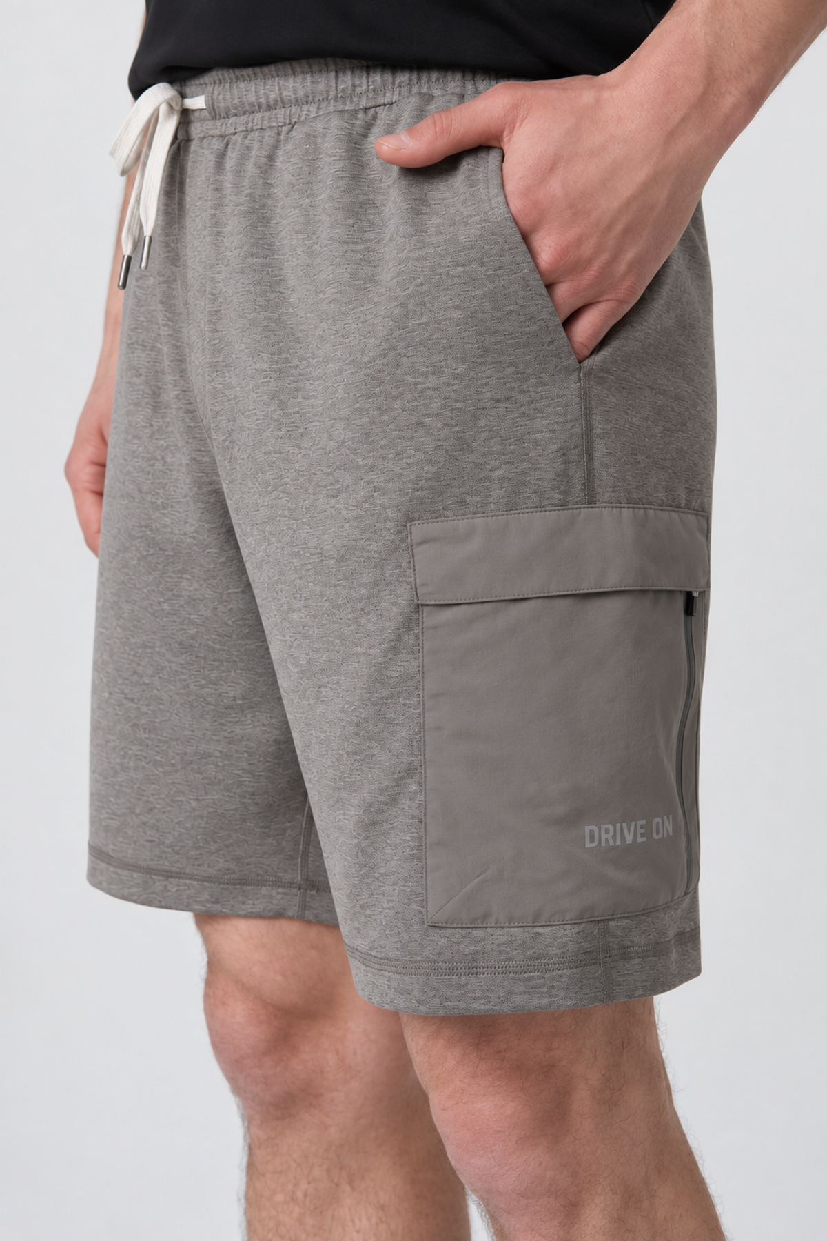 Compass Way Classic-Fit Training Short - Warm Grey Heather