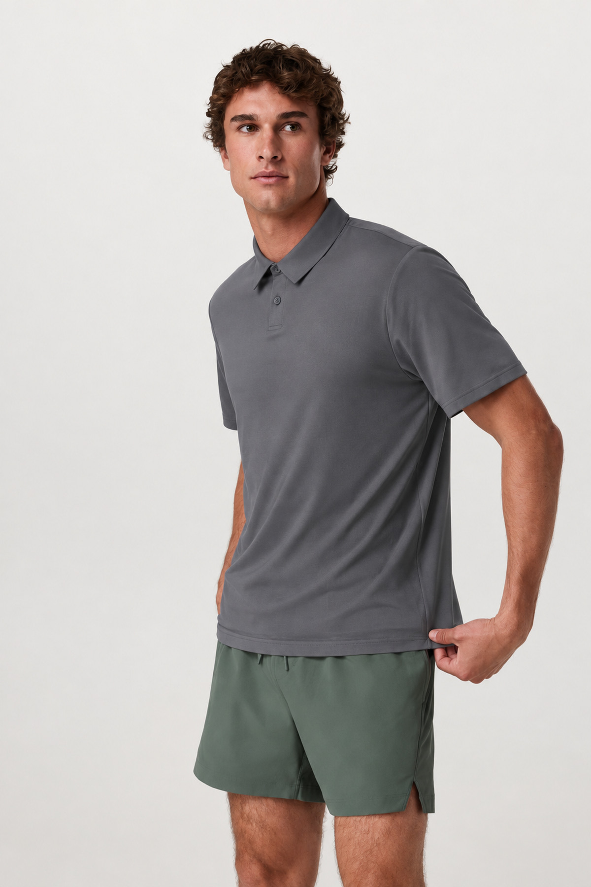 Delta 2.0 Short-Sleeve Performance Polo - Cavern Grey