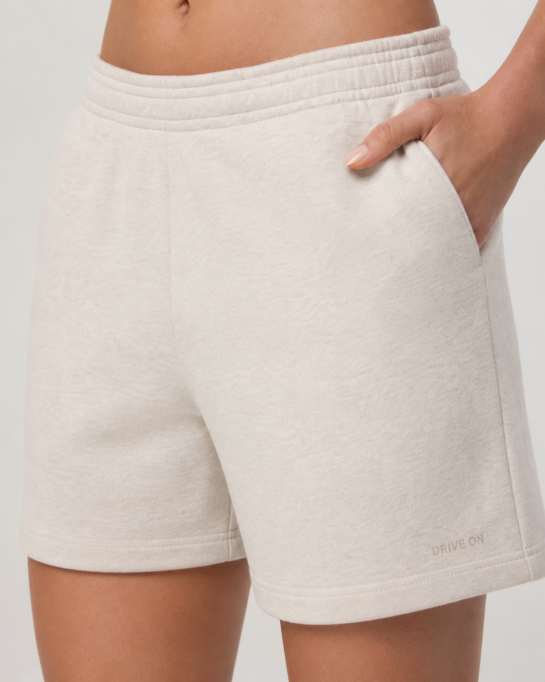 Lucent Straight-Leg Short-Length Sweatpant - Bone Heather
