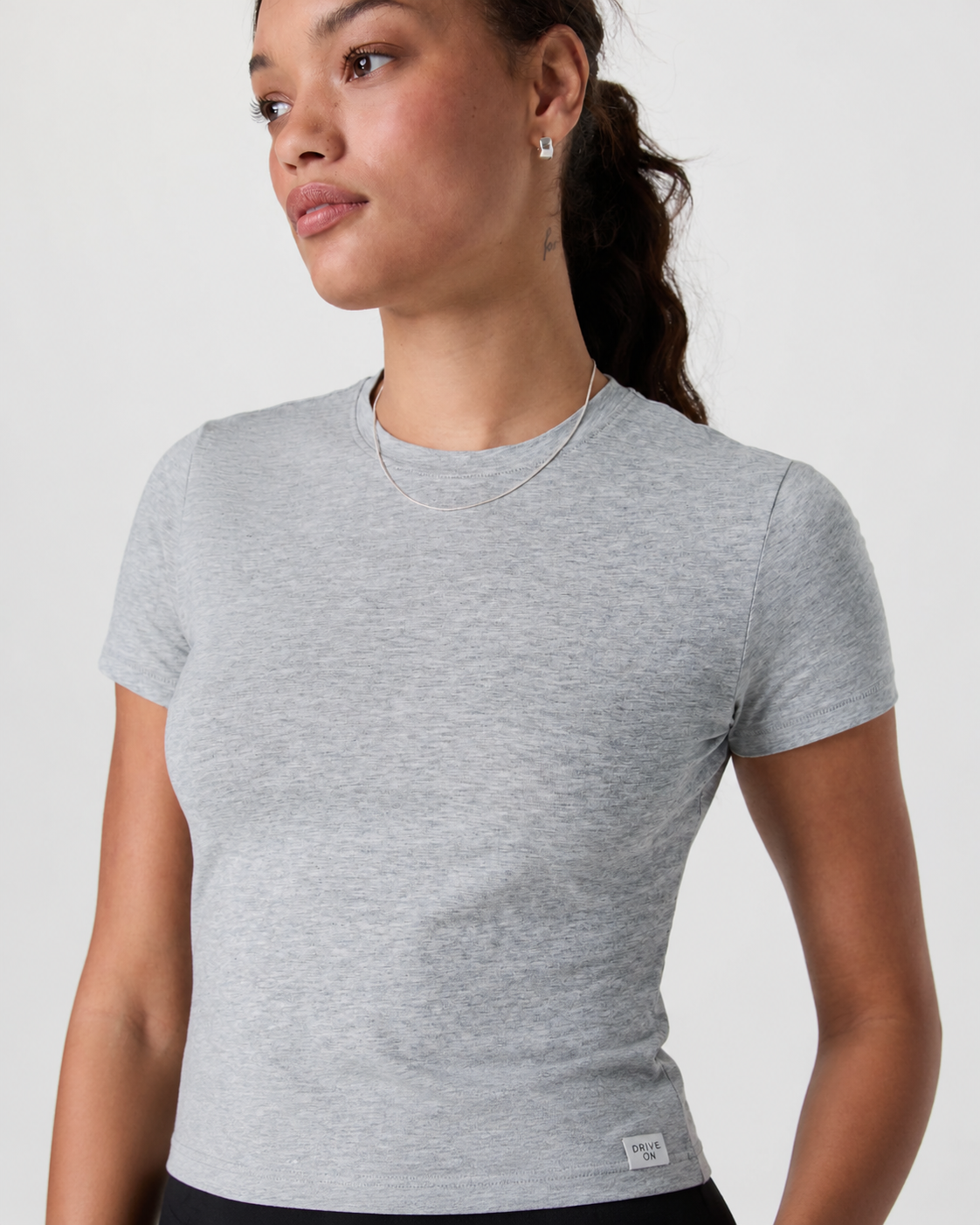Cedar Line Everyday Tee - Light Heather Grey