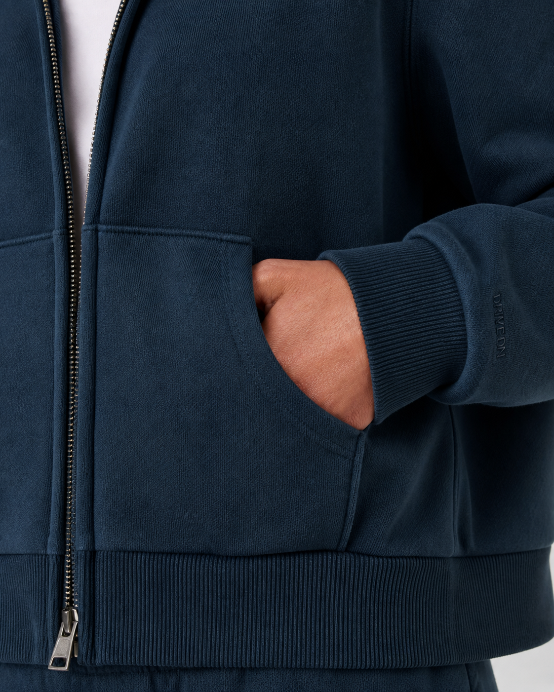 Morrow Full-Zip Classic Pullover - Ocean Blue