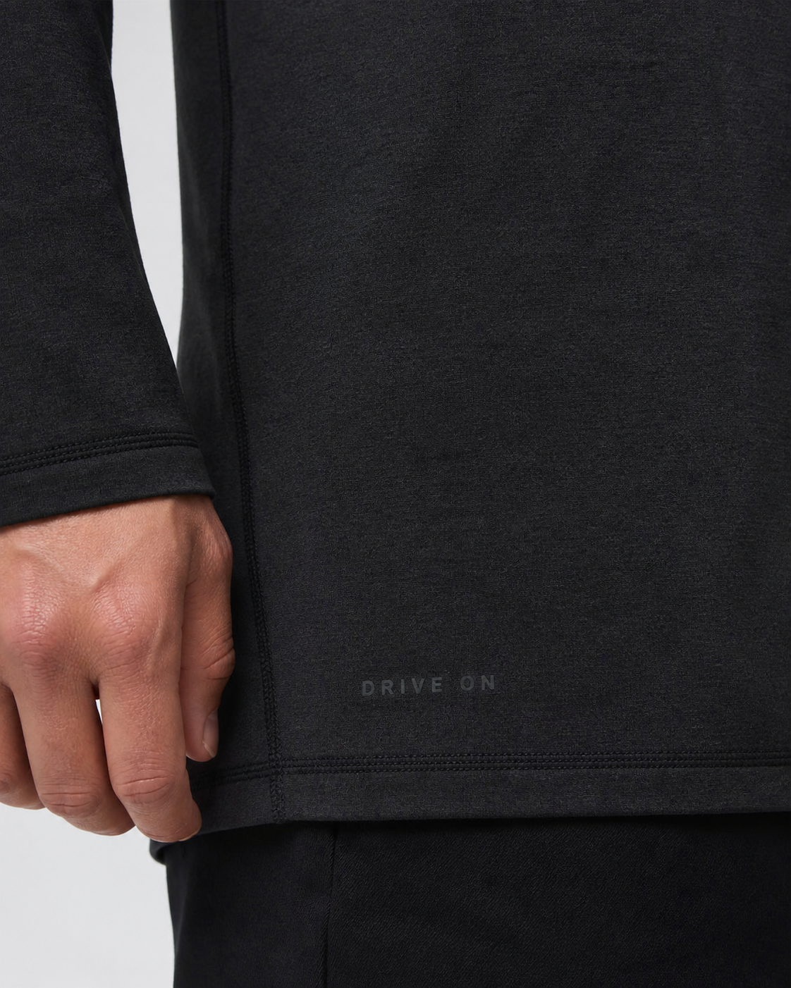 Brio Long-Sleeve Performance Tee - Black Heather