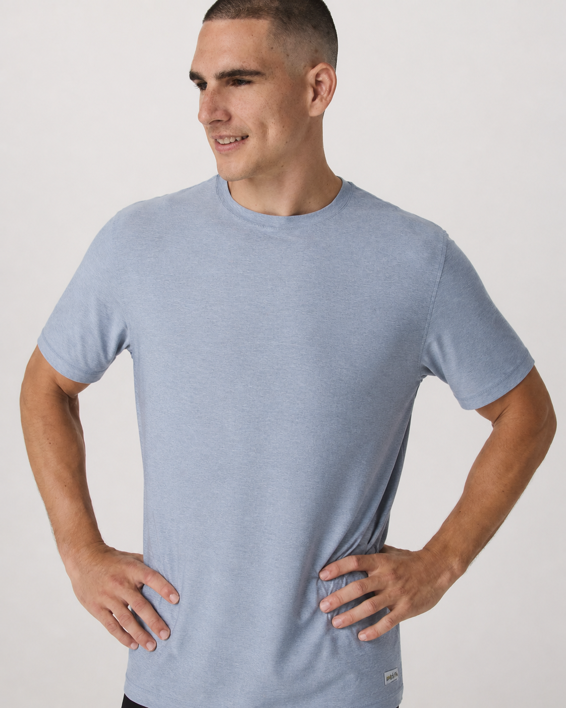 Tempo Performance Tee - Blue Dusk Heather