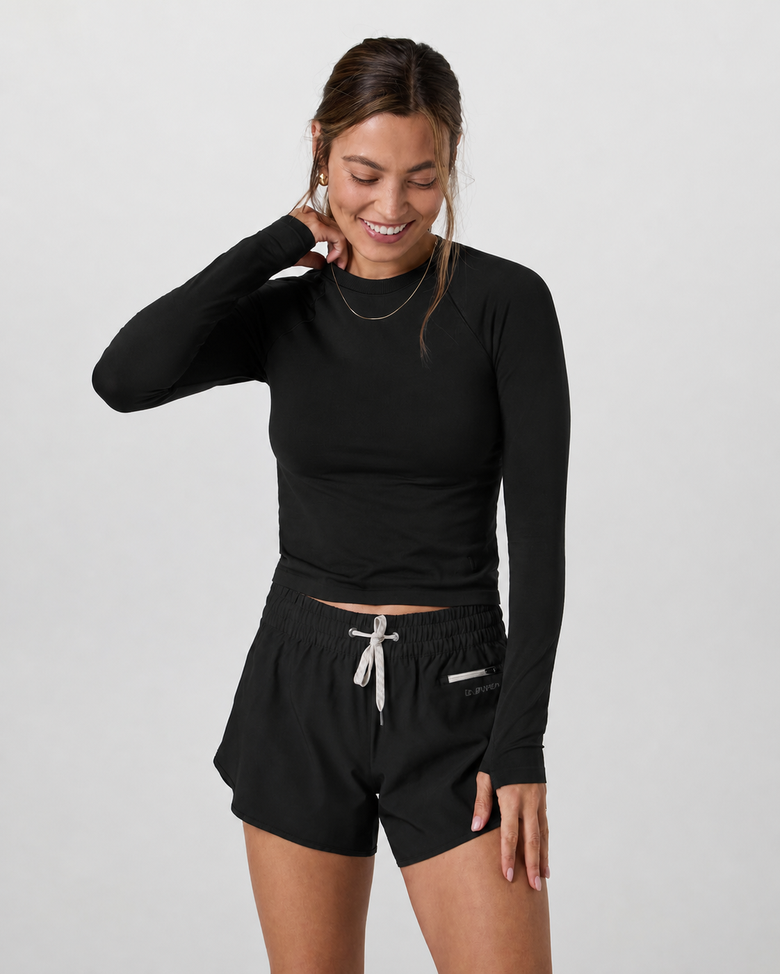 Juniper Line Long-Sleeve Everyday Tee - Black
