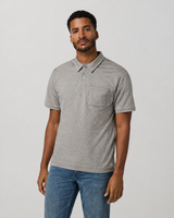 Clarity Short-Sleeve Performance Polo - Dark Salt Heather, view 1 of 6
