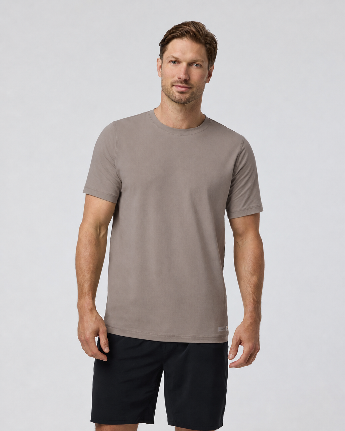 Axiom Line Everyday Tee - Smokey Taupe, view 1 of 4