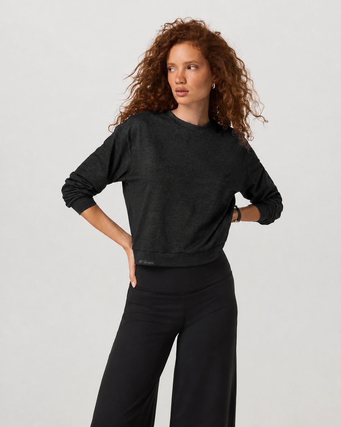 Juniper Sweatshirt - Black Heather, view 1 of 6