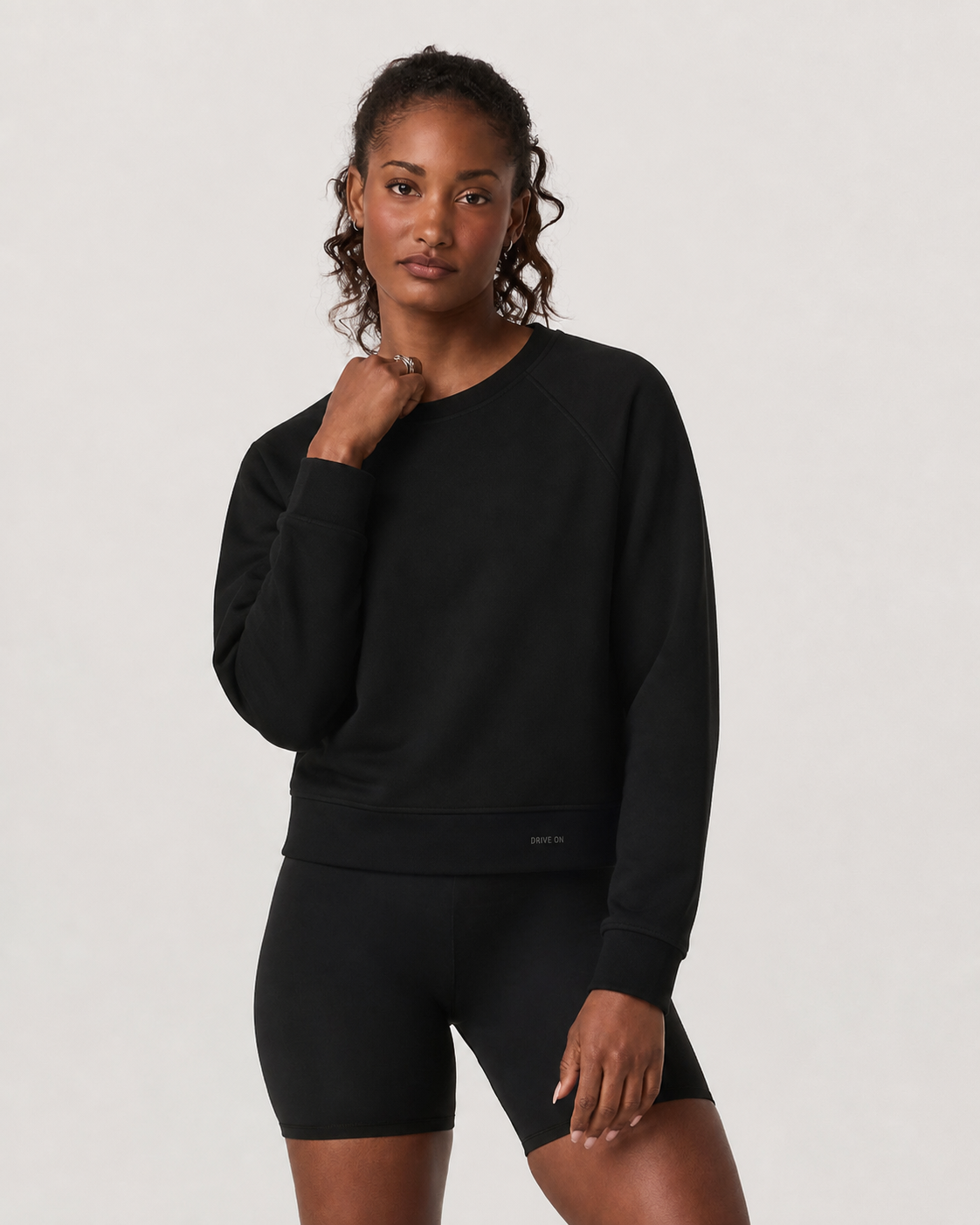Kinetic Long-Sleeve Sweatshirt - Black