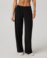 Ember Mark Wide-Leg Long-Length Everyday Pant - Black