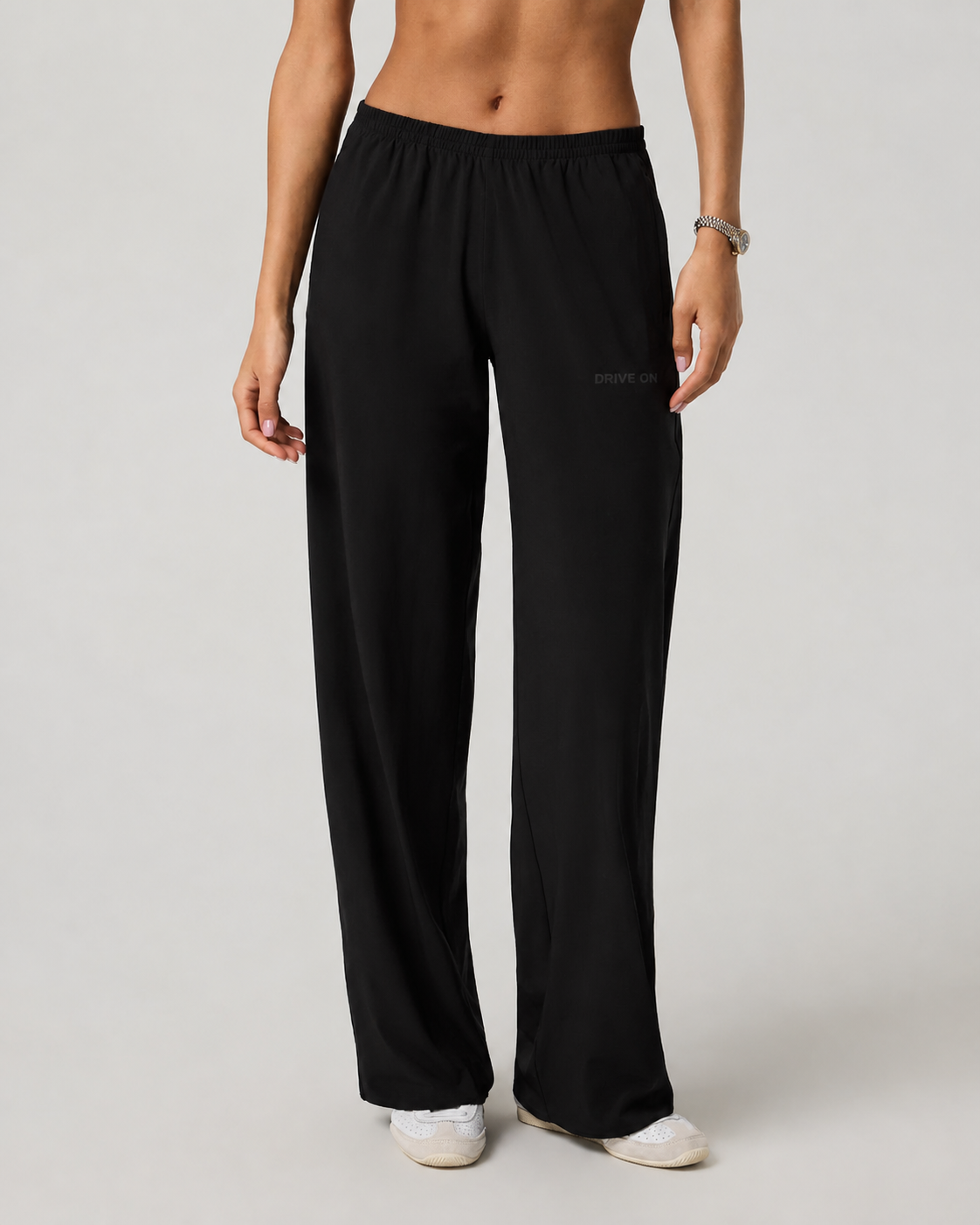 Ember Mark Wide-Leg Long-Length Everyday Pant - Black