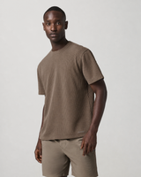 Juniper Short-Sleeve Relaxed-Fit Performance Tee - Bark