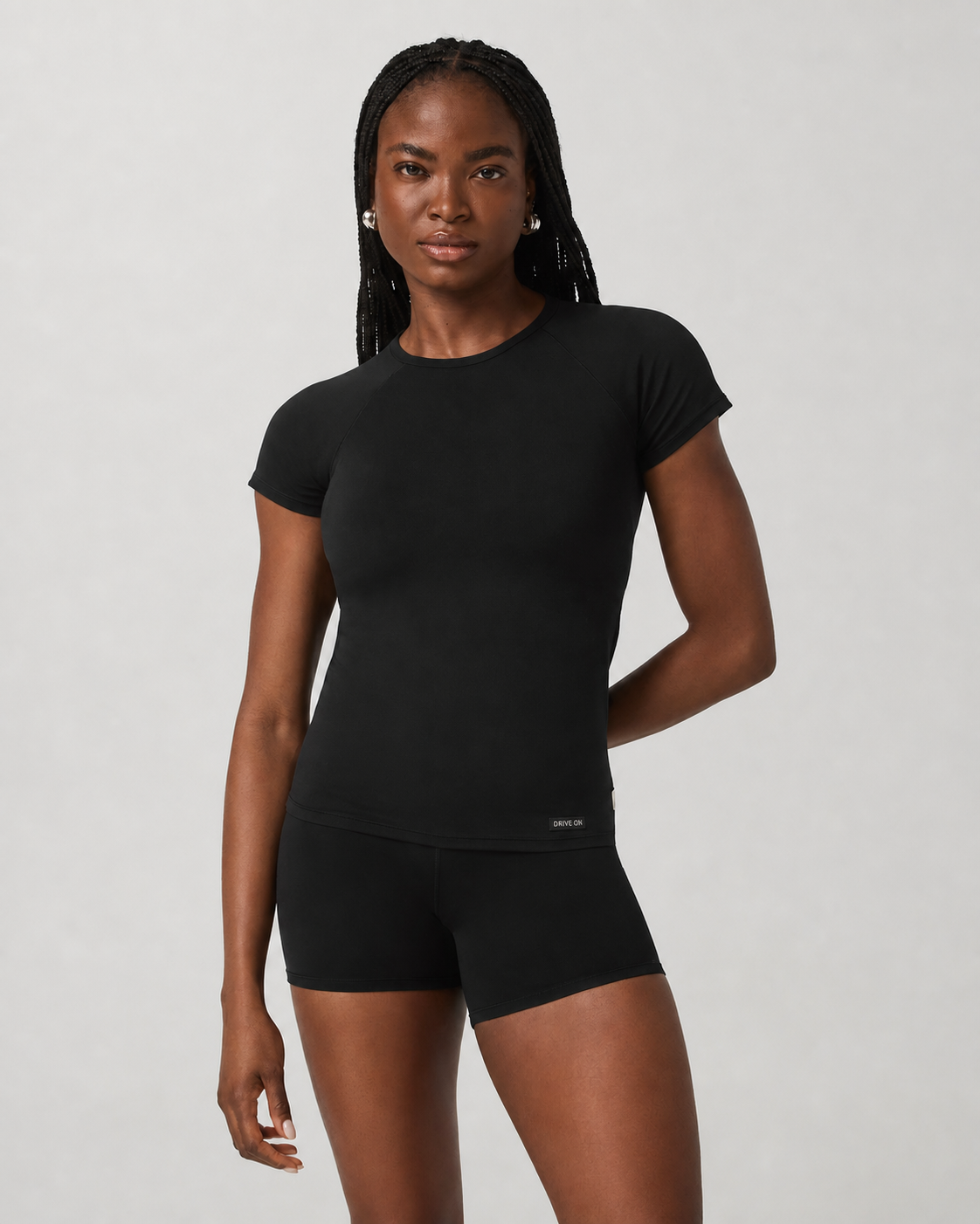 Orbit Line Short-Sleeve Everyday Tee - Black
