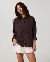 Orbit Button-Up Shirt - French Roast