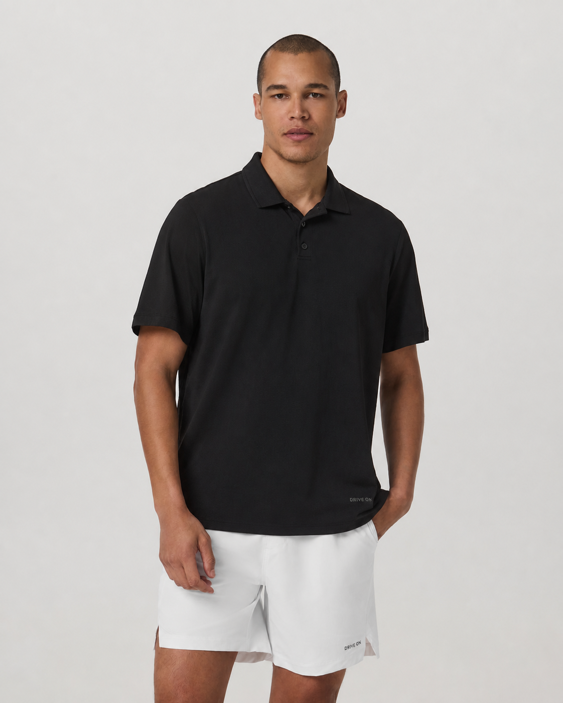 Brio 2.0 Short-Sleeve Court Polo - Black
