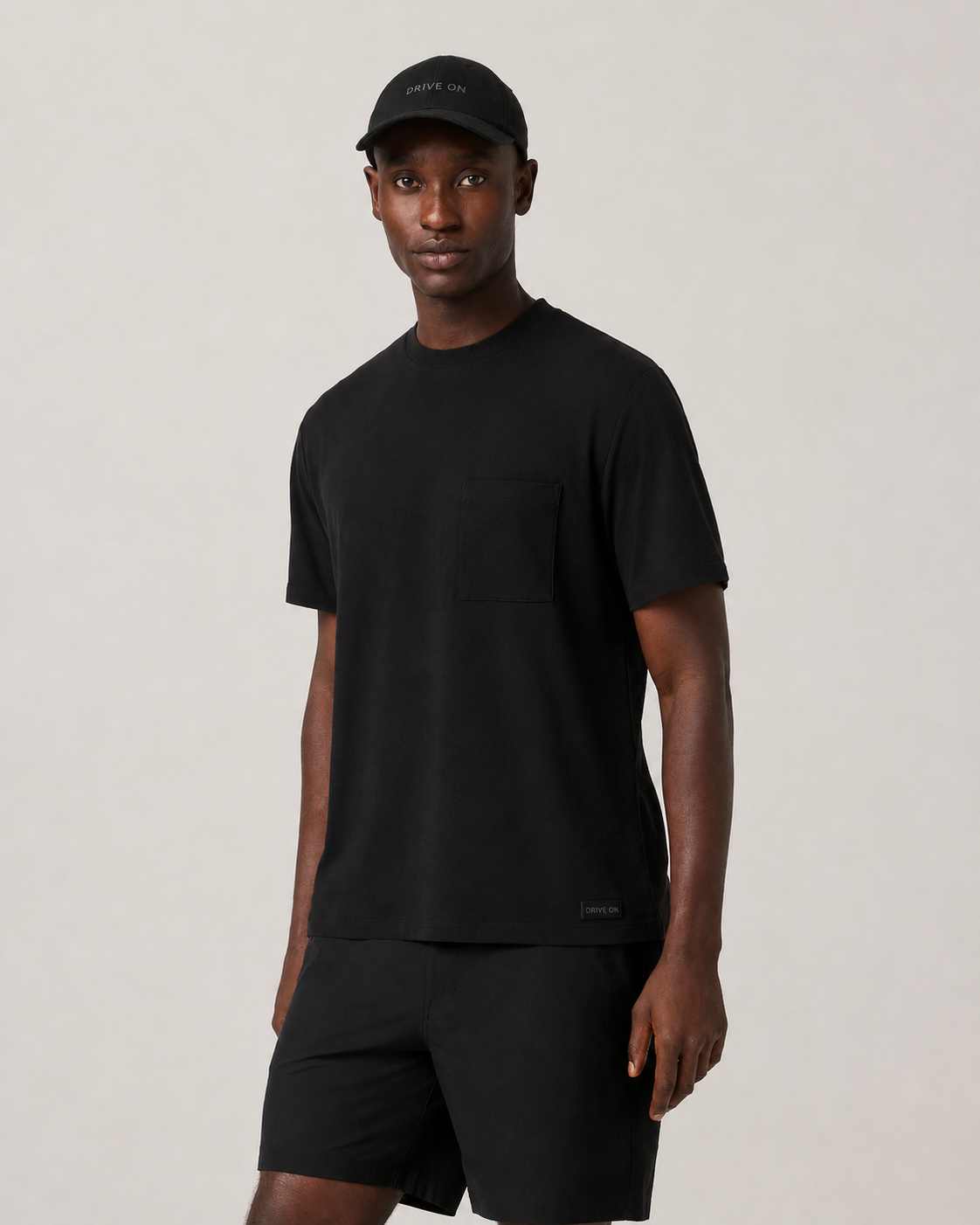 Kinetic Short-Sleeve Relaxed-Fit Everyday Tee - Black