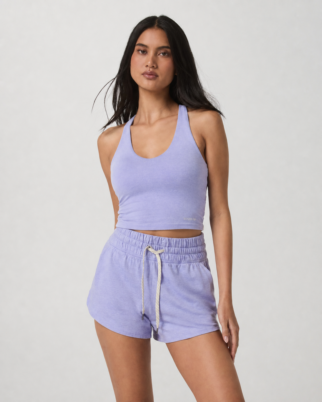 North 2.0 Cropped Performance Tank - Hyacinth Heather