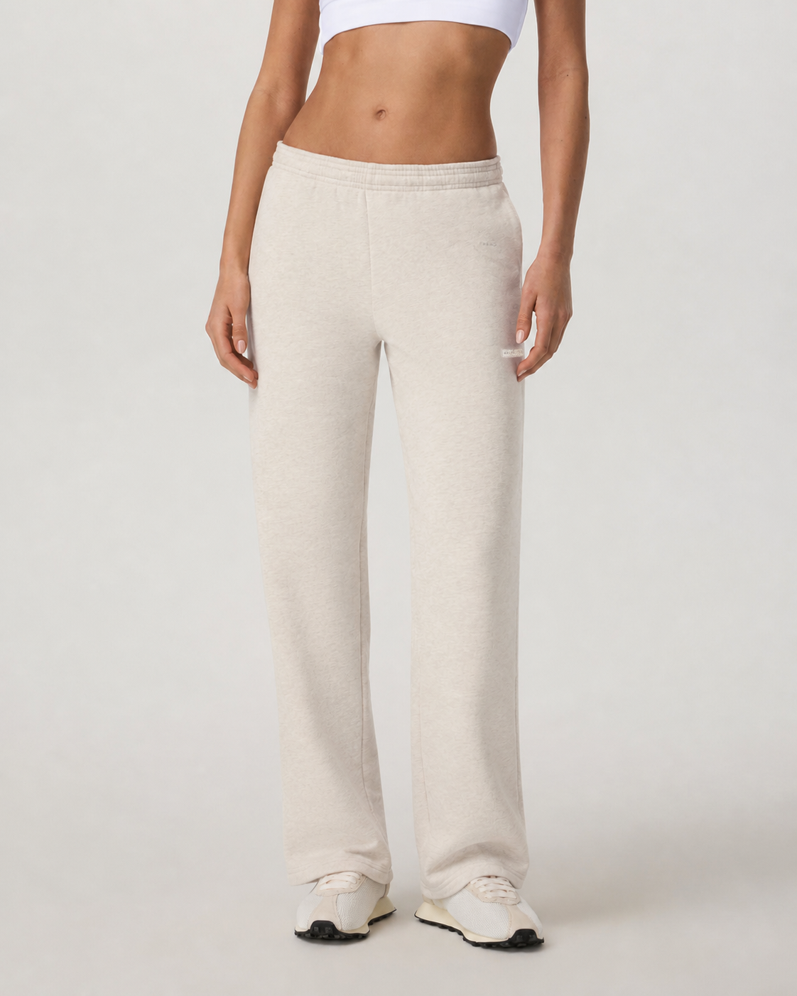 Latitude Straight-Leg Long-Length Sweatpant - Bone Heather