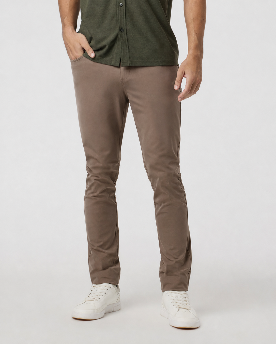 Rowan Slim Training Pant - Mocha, view 1 of 4