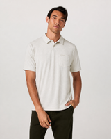 Clarity Short-Sleeve Performance Polo - Salt Heather