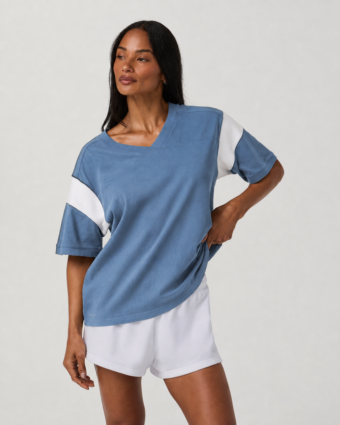 Compass Line Everyday Tee - Ocean Blue