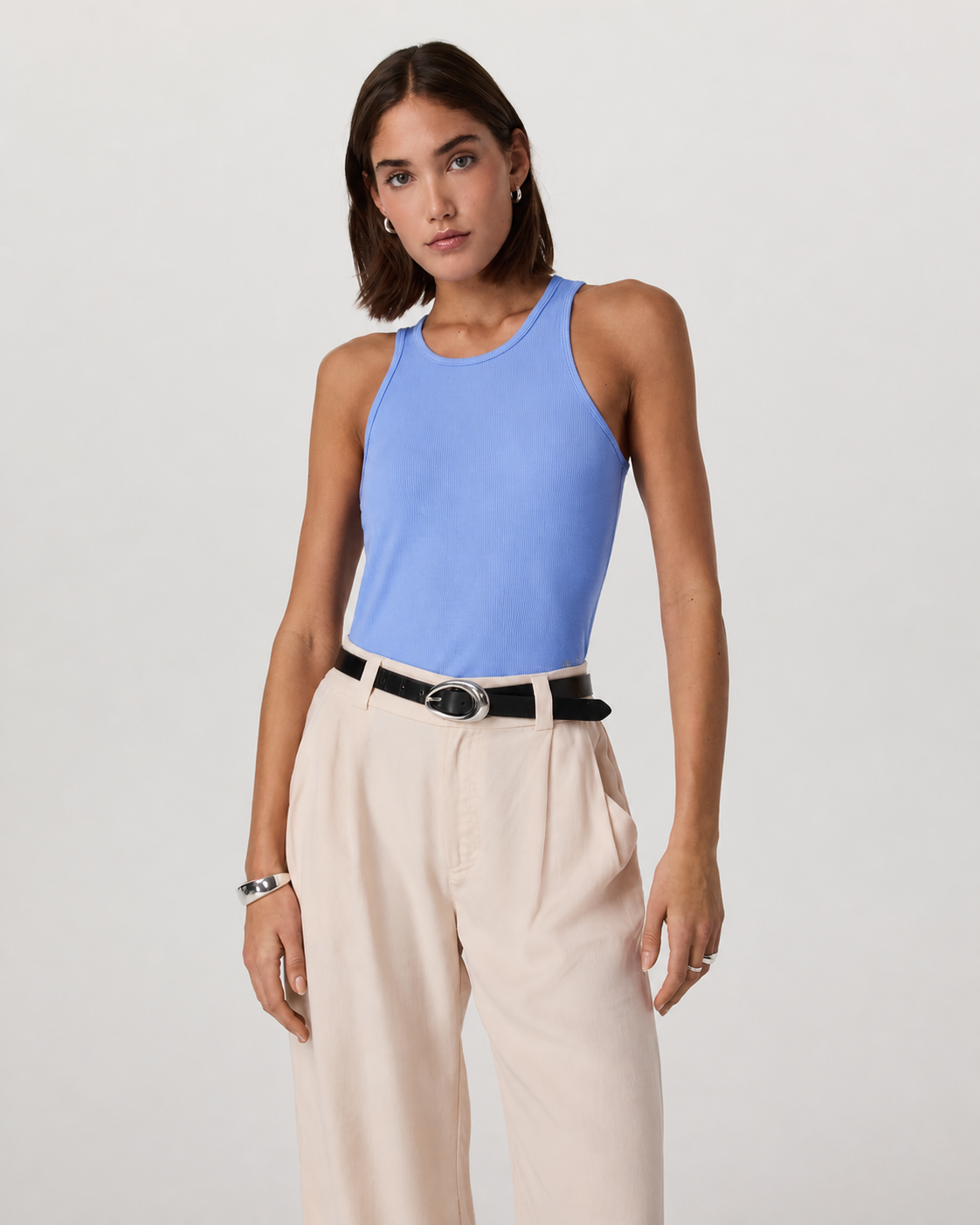 Cedar Boyfriend Everyday Tank - Bluebell
