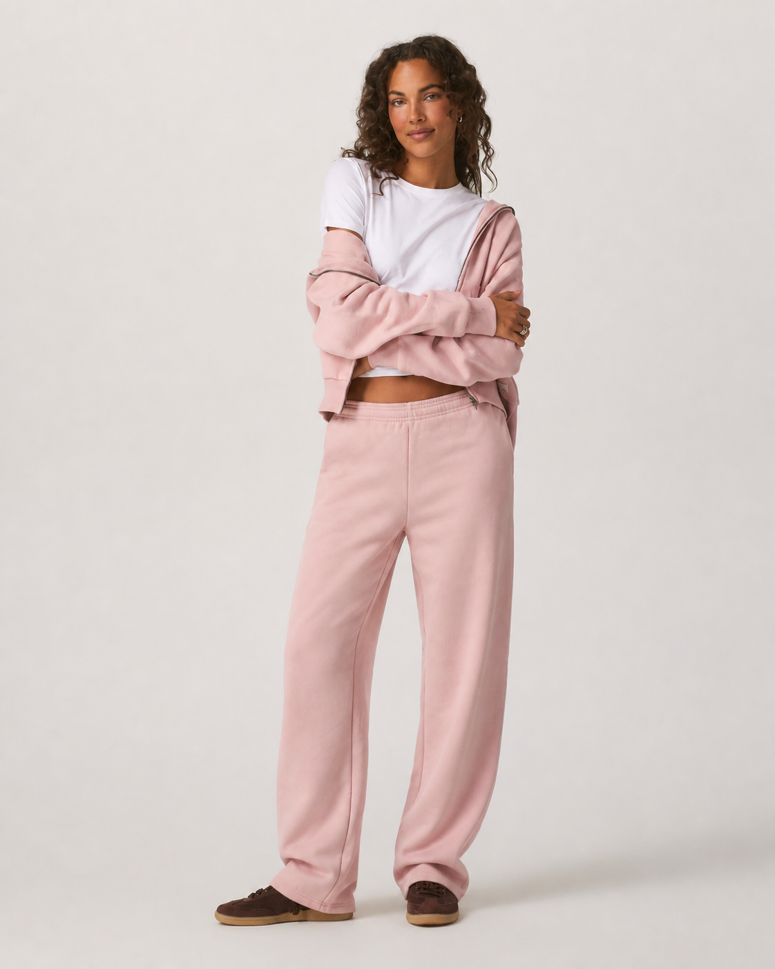 Kinetic Straight-Leg Sweatpant - Vintage Rose
