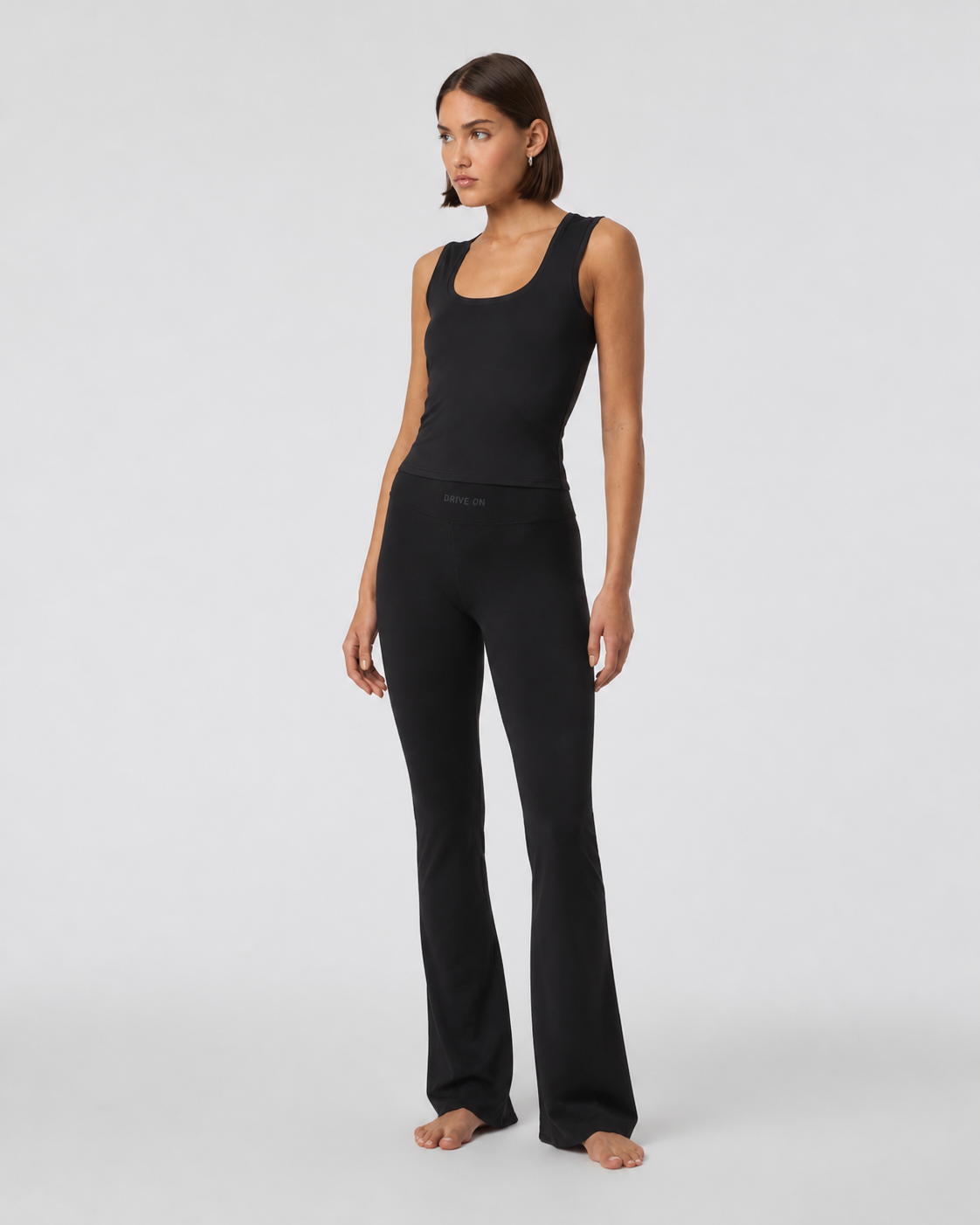 Orbit Mark Flare Slim Everyday Pant - Black