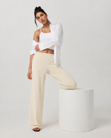 Delta Mark Wide-Leg Everyday Pant - Bleached Sand