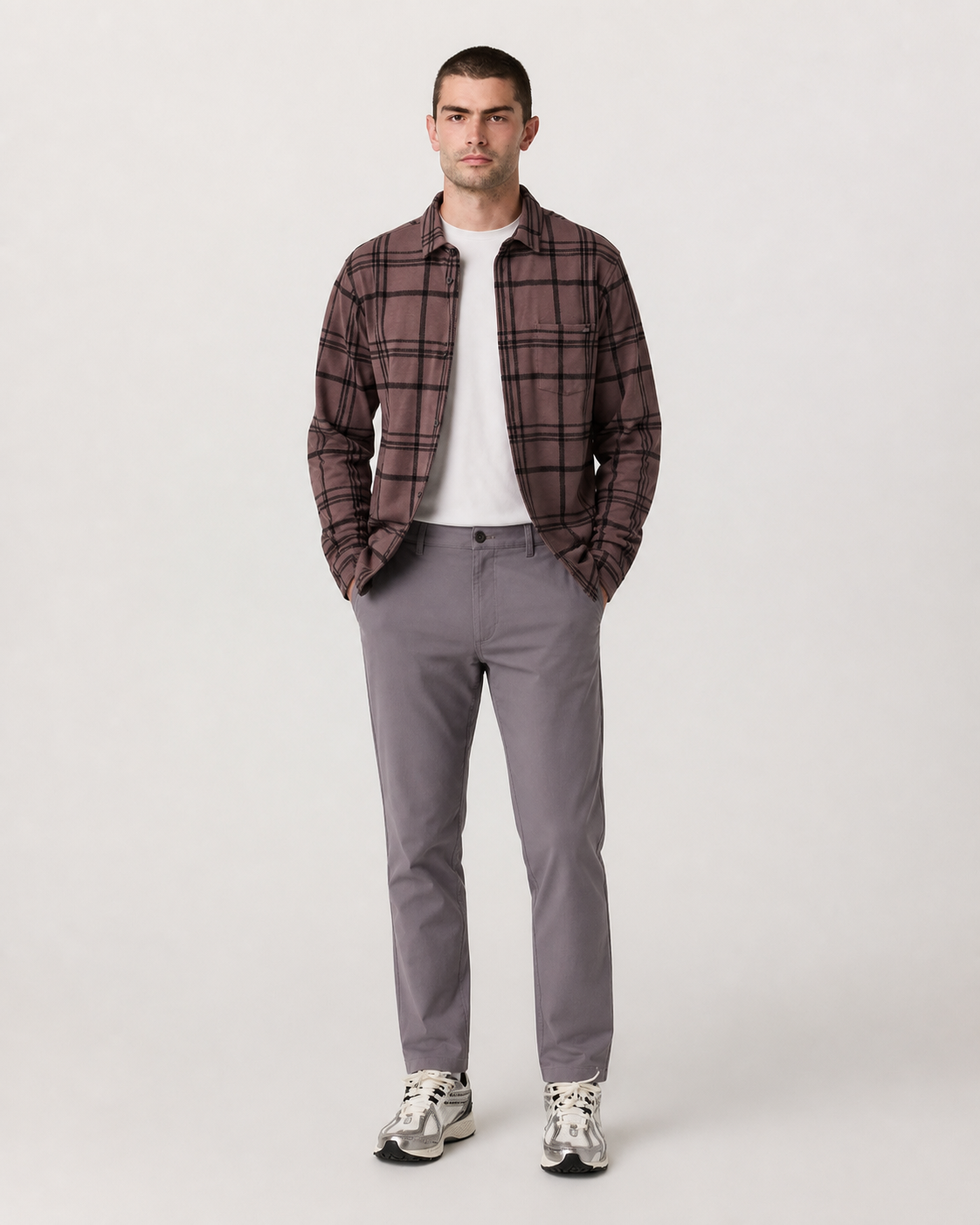 Latitude Line 30-Inch Classic-Fit Everyday Pant - Amethyst Grey