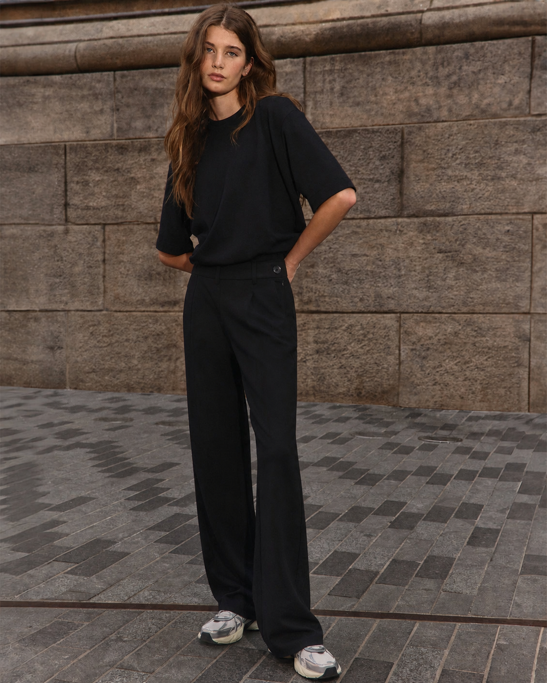 Tempo Way Wide-Leg Everyday Pant - Black