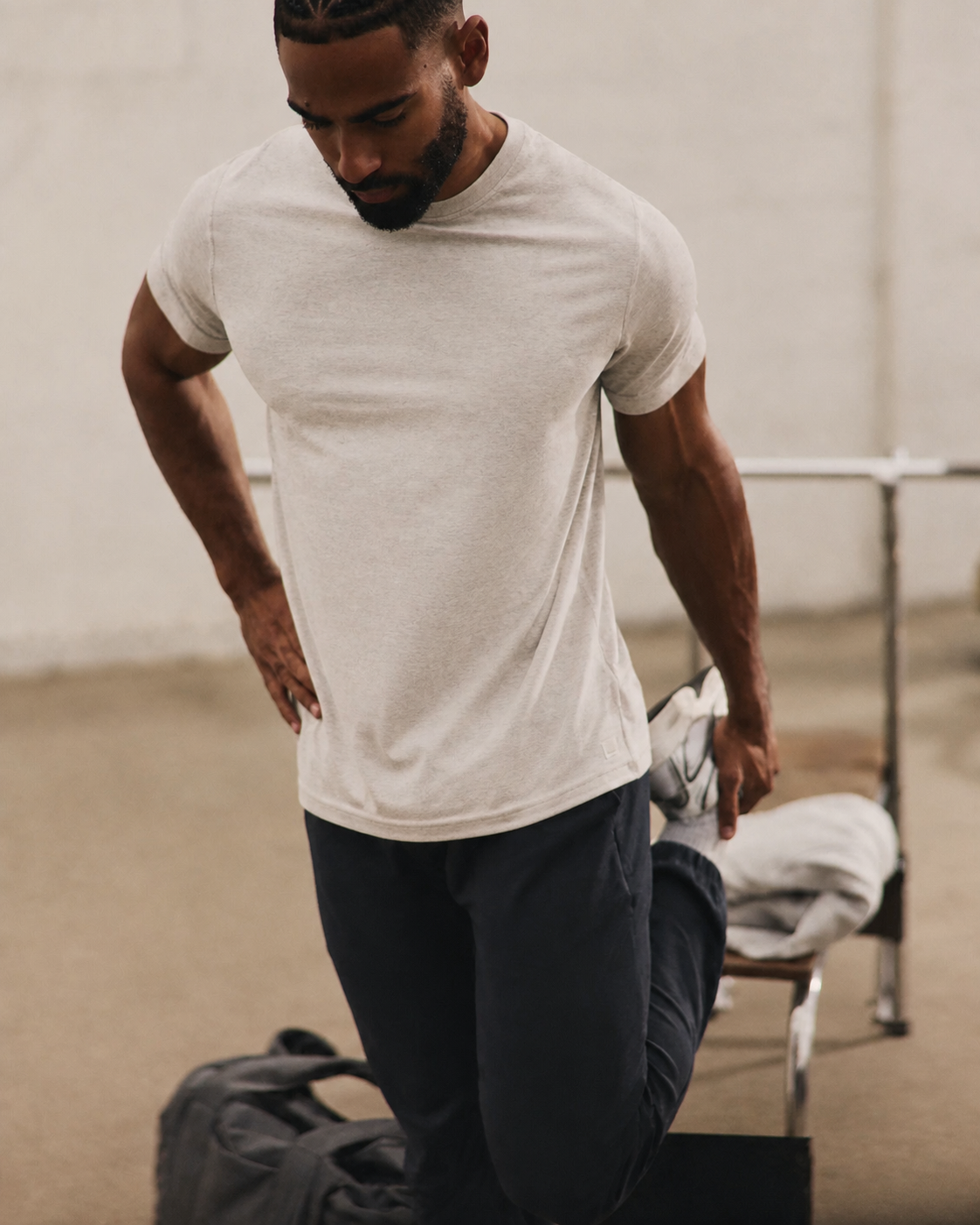 Meridian Short-Sleeve Relaxed-Fit Everyday Tee - Elm Heather