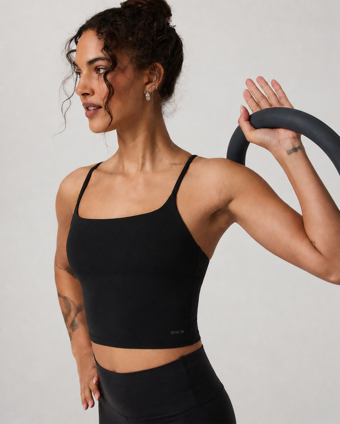 Compass Line Everyday Tank - Black