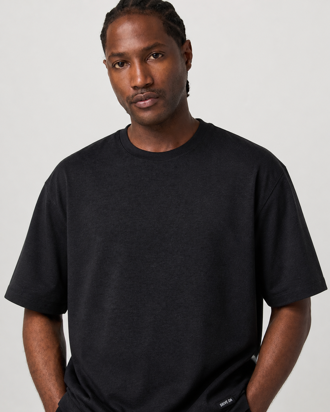 Meridian Short-Sleeve Relaxed-Fit Everyday Tee - Black Heather