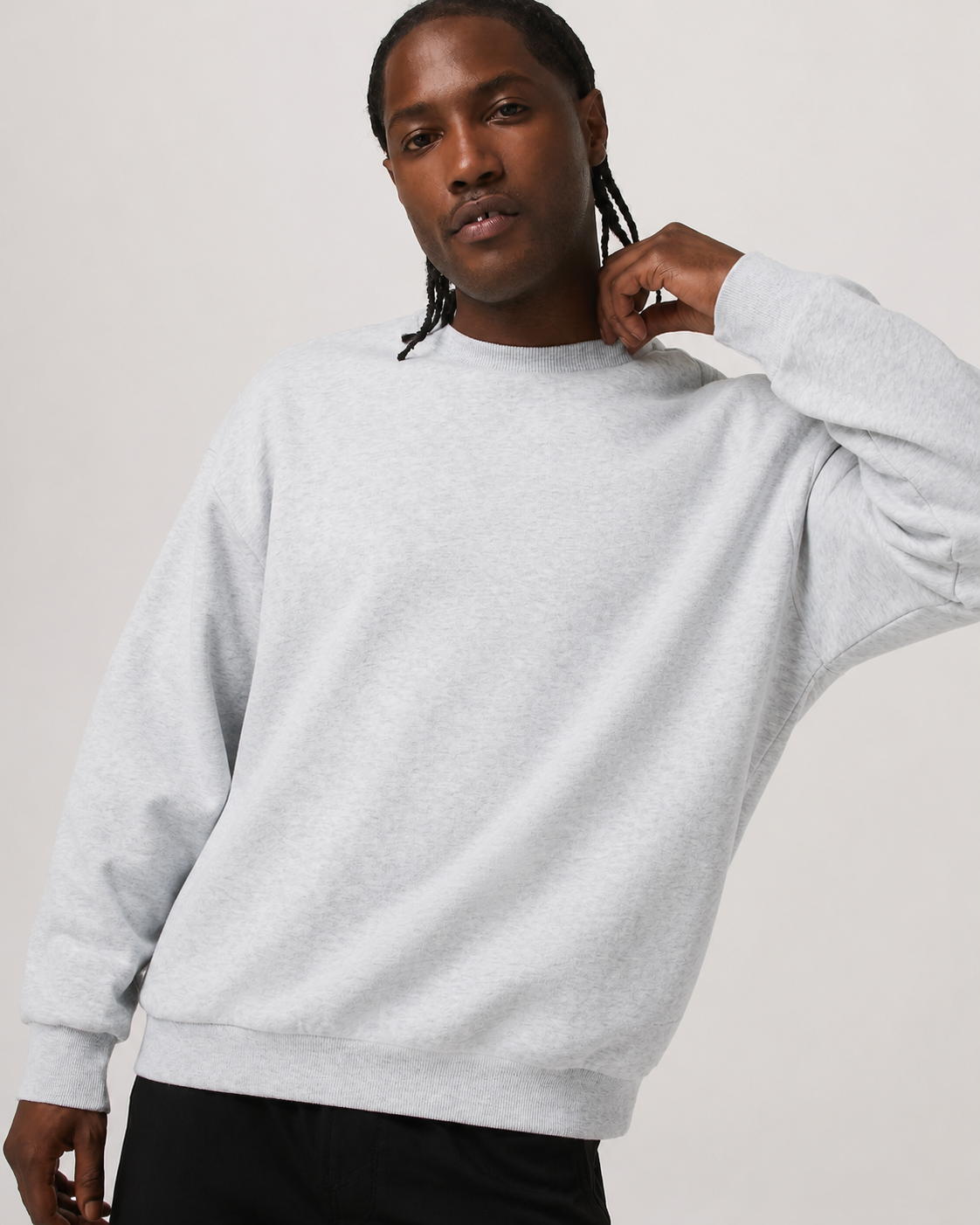 Morrow 2.0 Oversized Sweatshirt - Pale Grey Heather