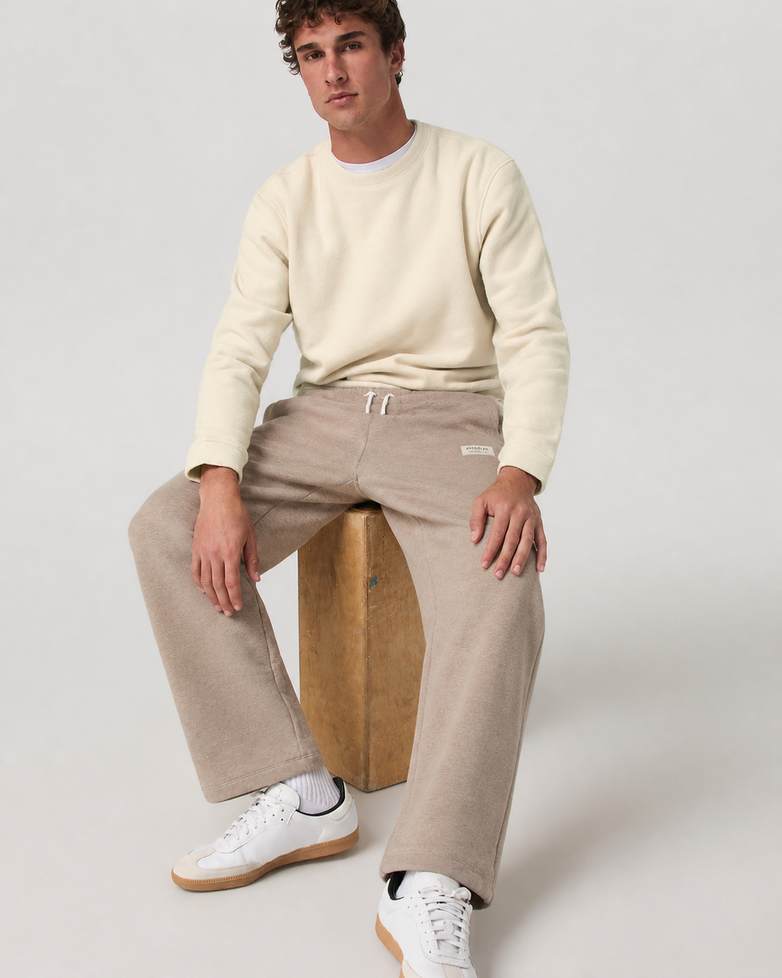 Cadence Straight-Leg Sweatpant - Acorn Heather