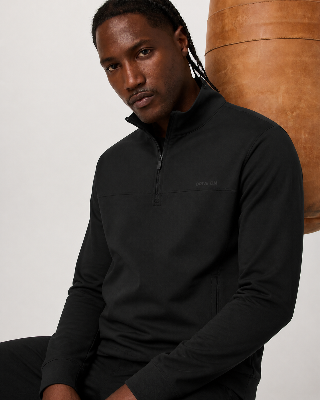 Flint Half-Zip Pullover - Black, view 1 of 6