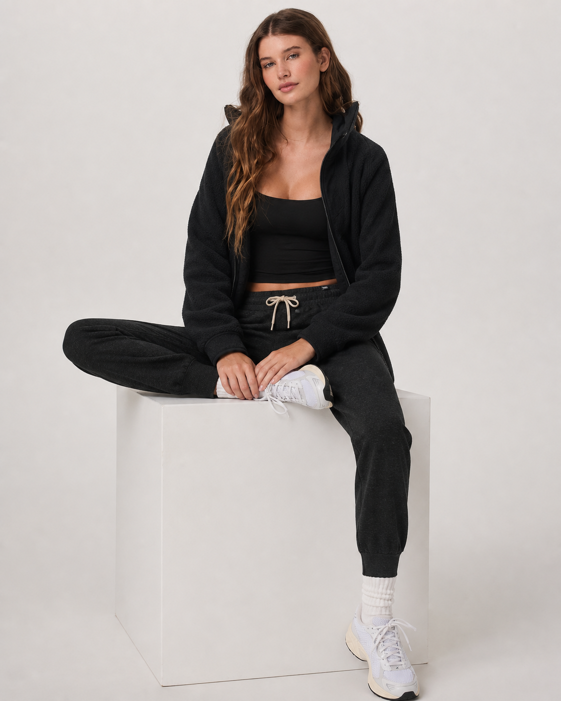 Rally Long-Length Training Jogger - Black Heather