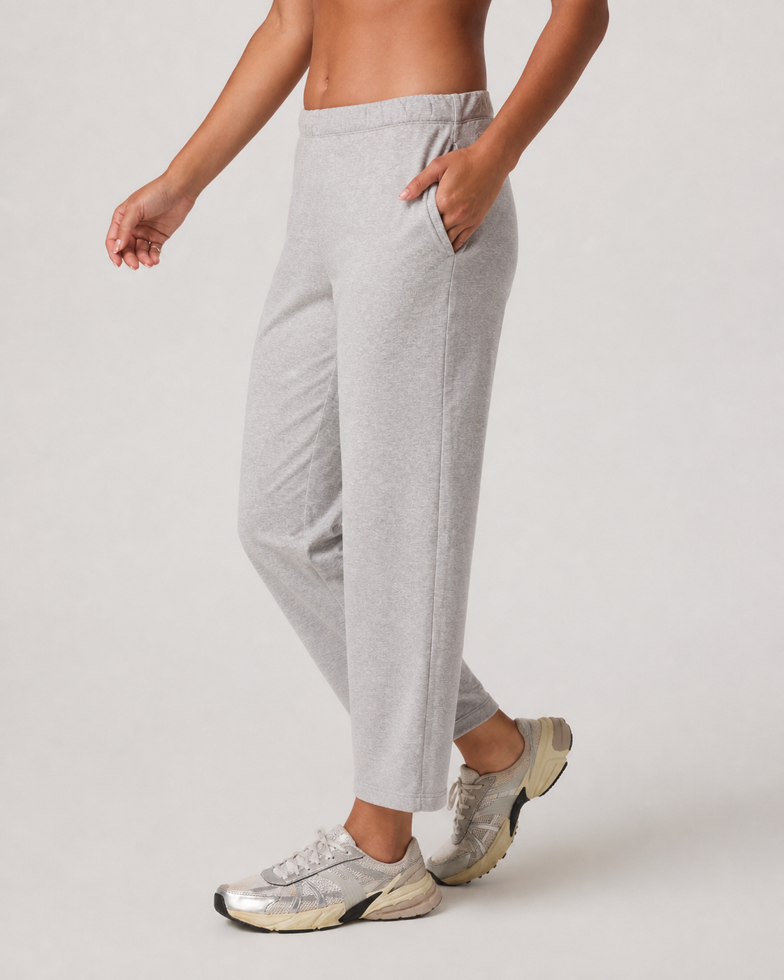 Pivot Way Short-Length Everyday Pant - Pale Grey Heather