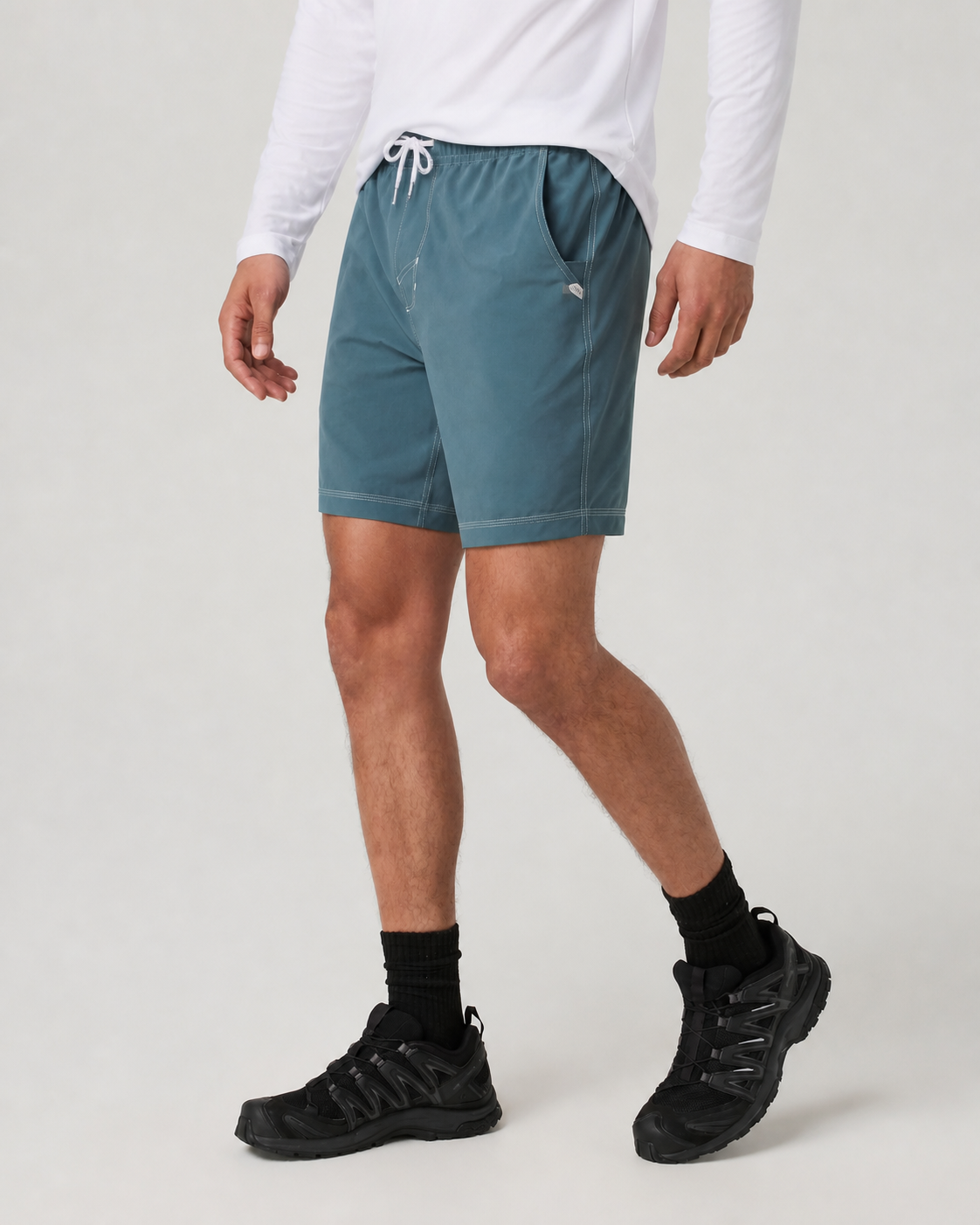 Flint Line 7-Inch Lined Everyday Short - Blue Sea
