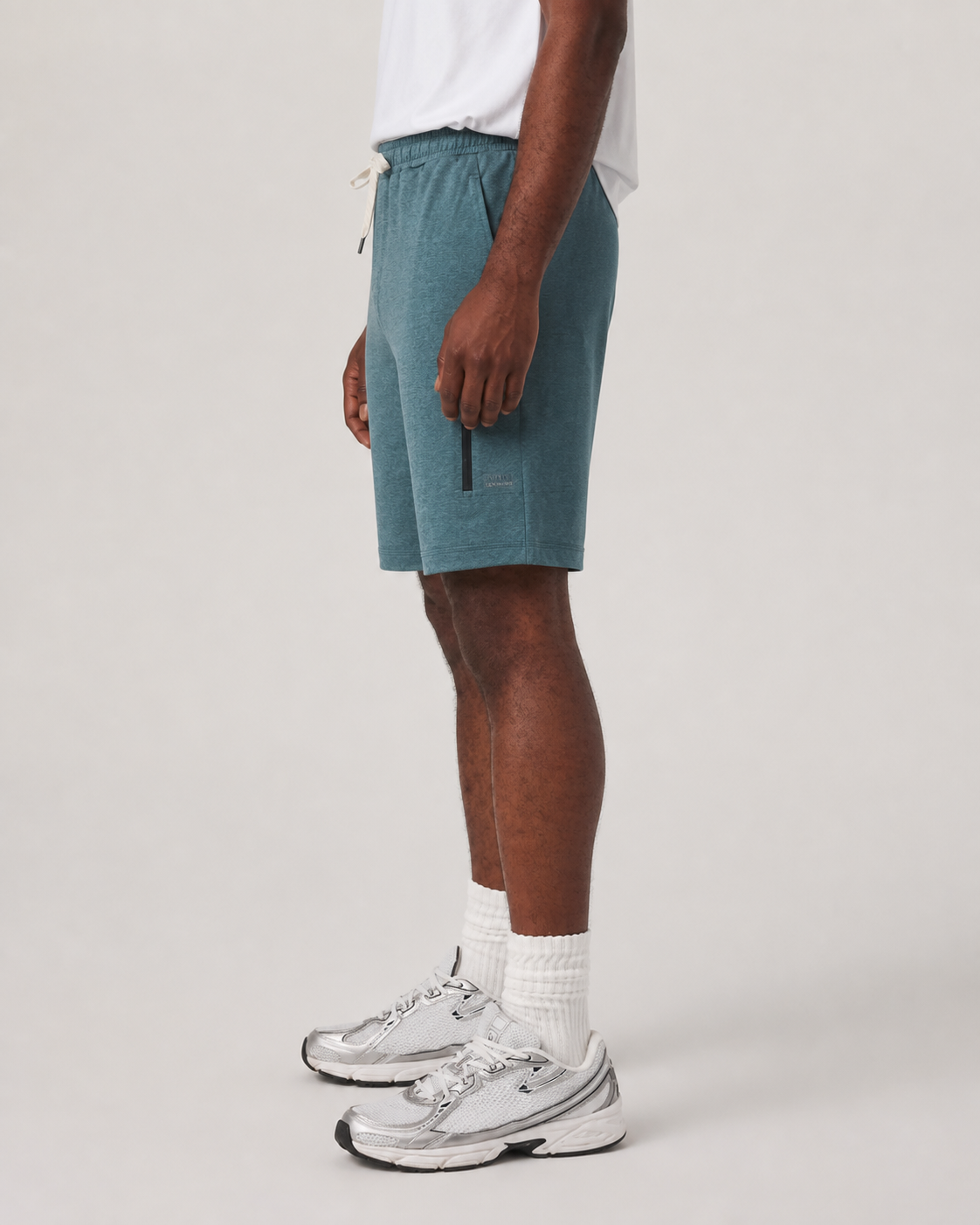Cedar Way 8-Inch Training Short - Blue Sea Heather, view 1 of 6