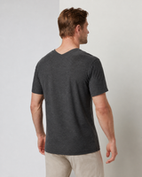 Axiom V-Neck Top - Charcoal Heather
