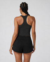 Cedar 2.0 Cropped Top - Black Heather