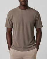 Juniper Short-Sleeve Relaxed-Fit Performance Tee - Bark