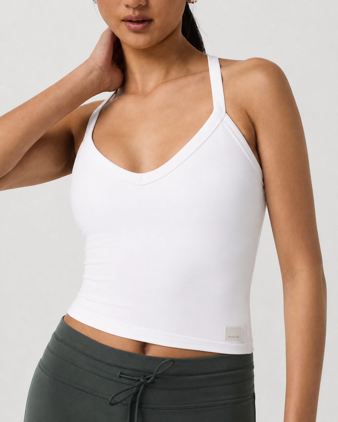 Keystone Line V-Neck Everyday Tank - White