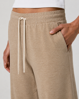 Harbor Way Wide-Leg Long-Length Everyday Pant - Khaki Heather