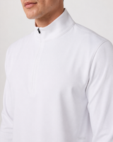 Delta Half-Zip Mock-Neck Pullover - White