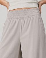 Harbor Mark Wide-Leg Everyday Pant - Suede Pinstripe