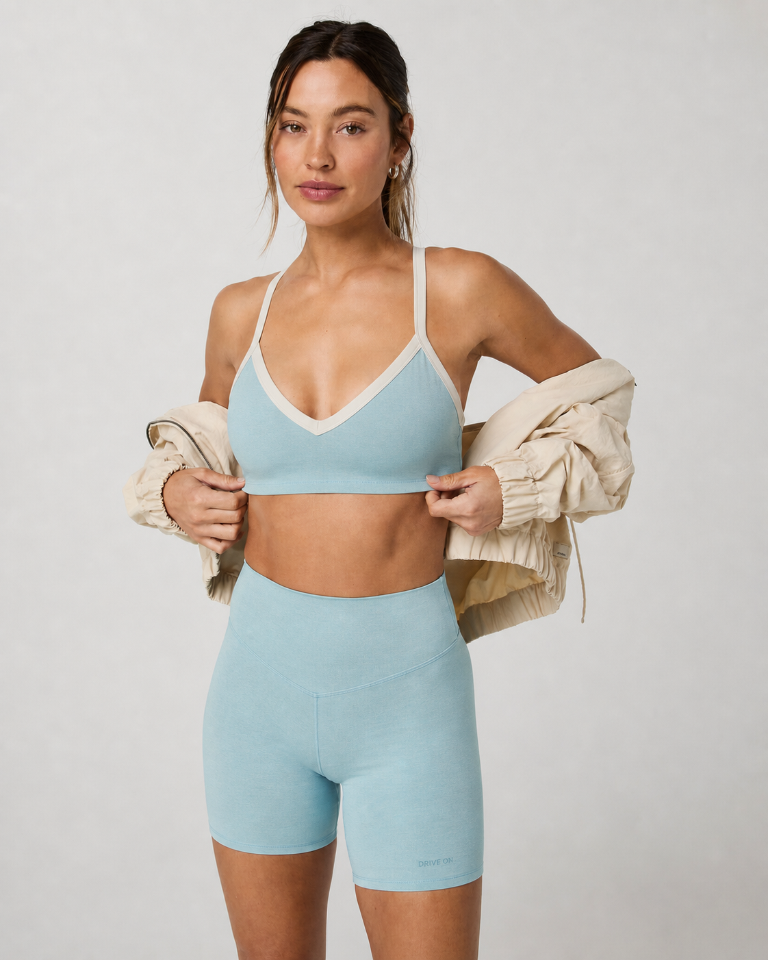 North V-Neck Movement Bra - Sea Folly, view 2 of 6