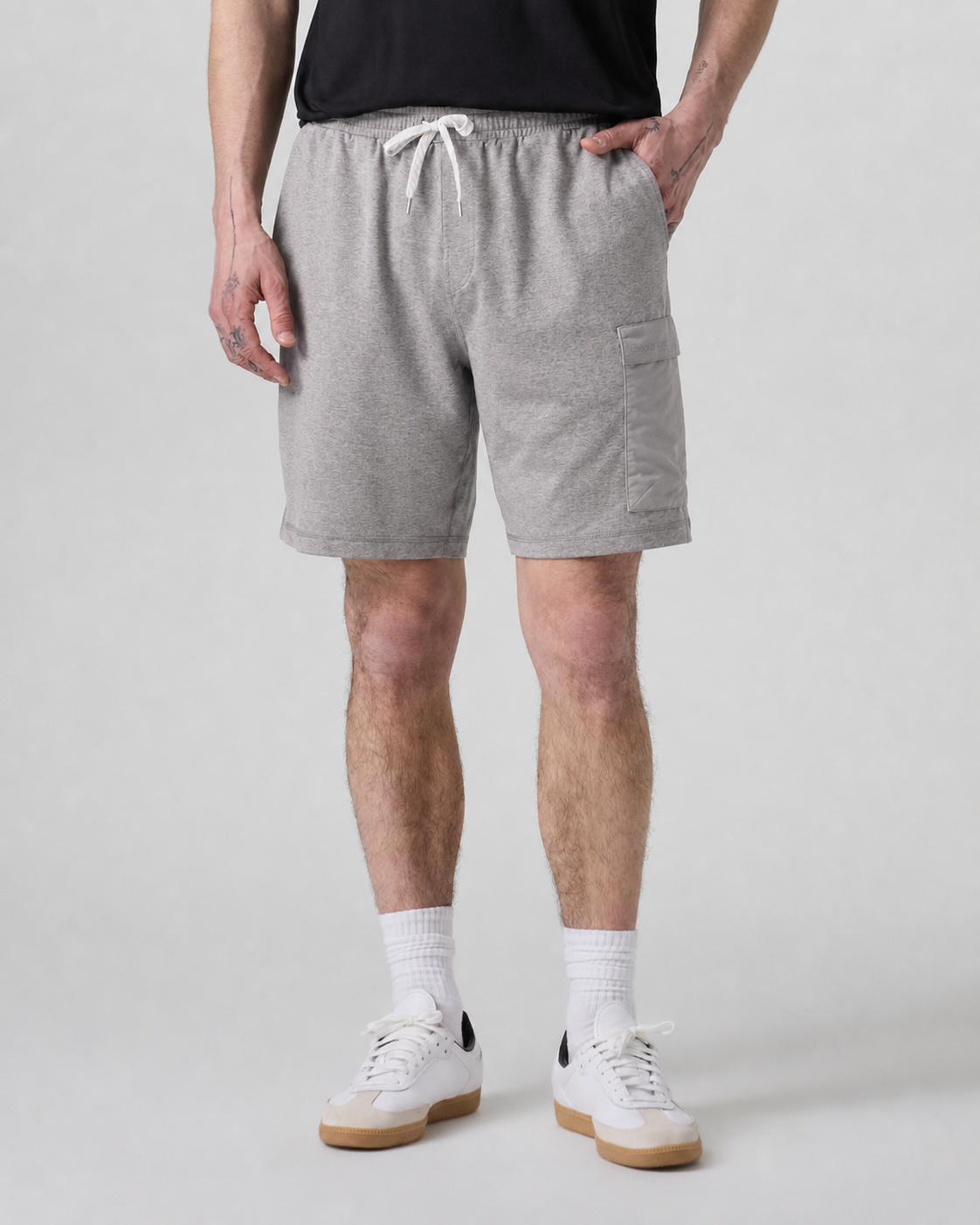Compass Way Classic-Fit Training Short - Warm Grey Heather